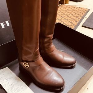 Coach leather boots